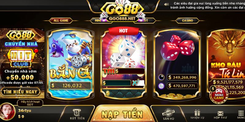 Đánh giá những thông tin tổng quan về cổng game Go88