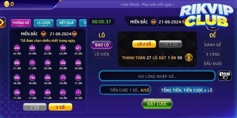 Làm thế nào để thắng lớn trong game lô đề Rikvip?